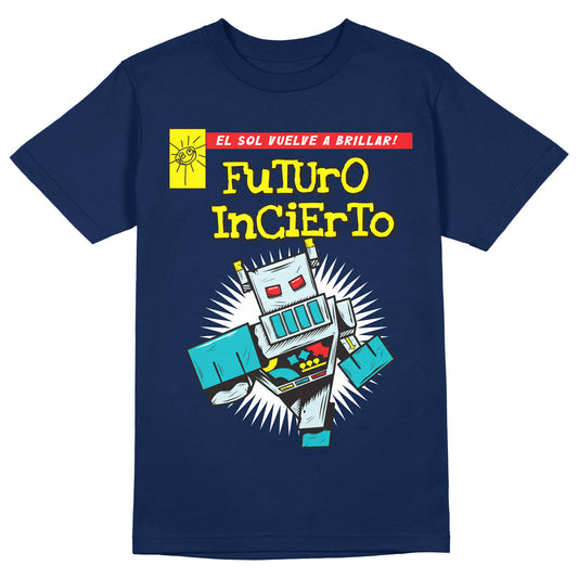 Polera Oficial Futuro Incierto - Robot - Azul Marino