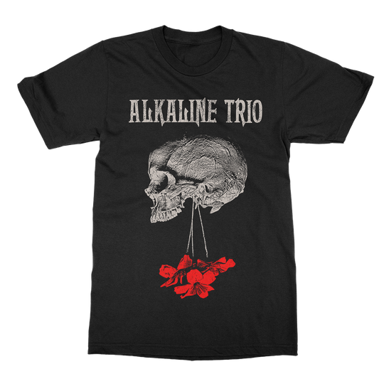 Polera Oficial Alkaline Trio - Flowers Down - Negro