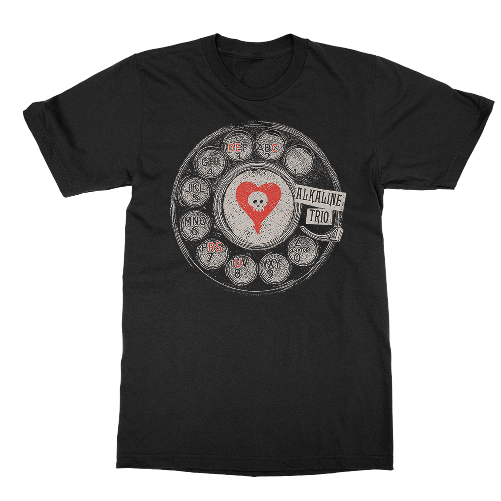 Polera Oficial Alkaline Trio - Operator Black - Negro