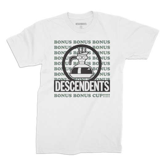 Polera Oficial Descendents - Bonus Bonus Cup - Blanco