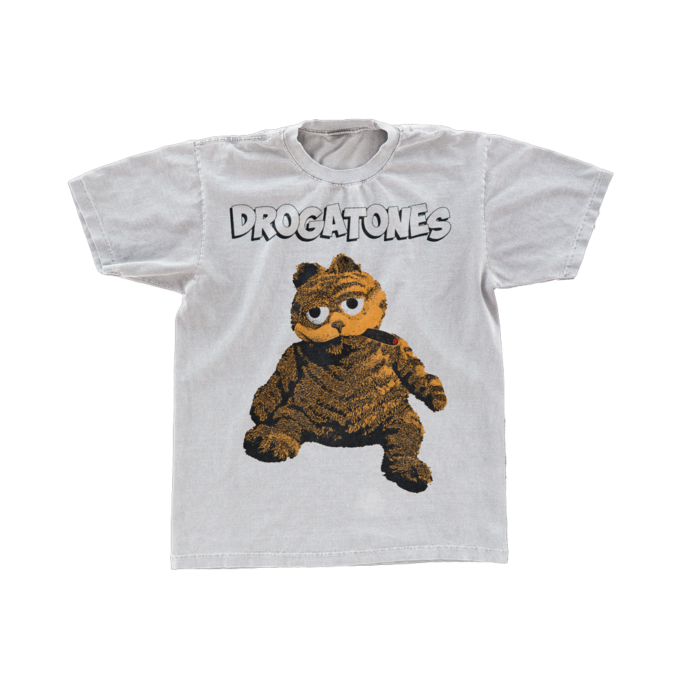 Polera Oficial Drogatones - Reunion Cat Blanca