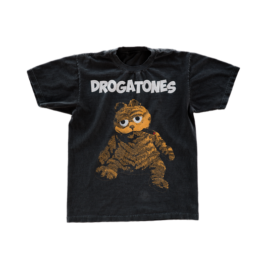 Polera Oficial Drogatones - Reunion Cat Negra