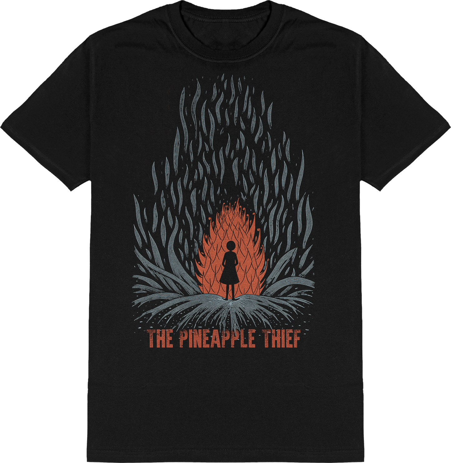 Polera Oficial The Pineapple Thief - Flames - Negro