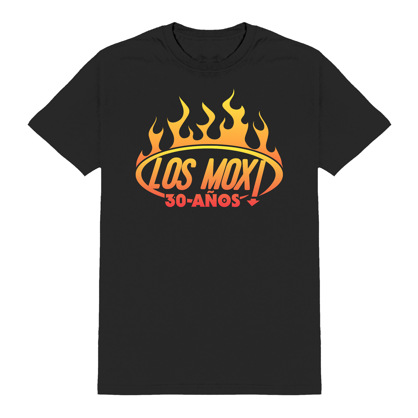 Polera Oficial Los Mox - Aniversario 30 años Logo - Negro