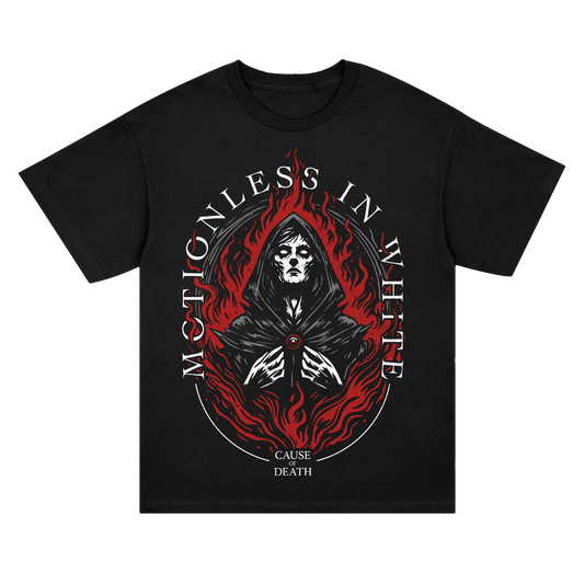 Polera Oficial Motionless in White - Cause of Death - Negro