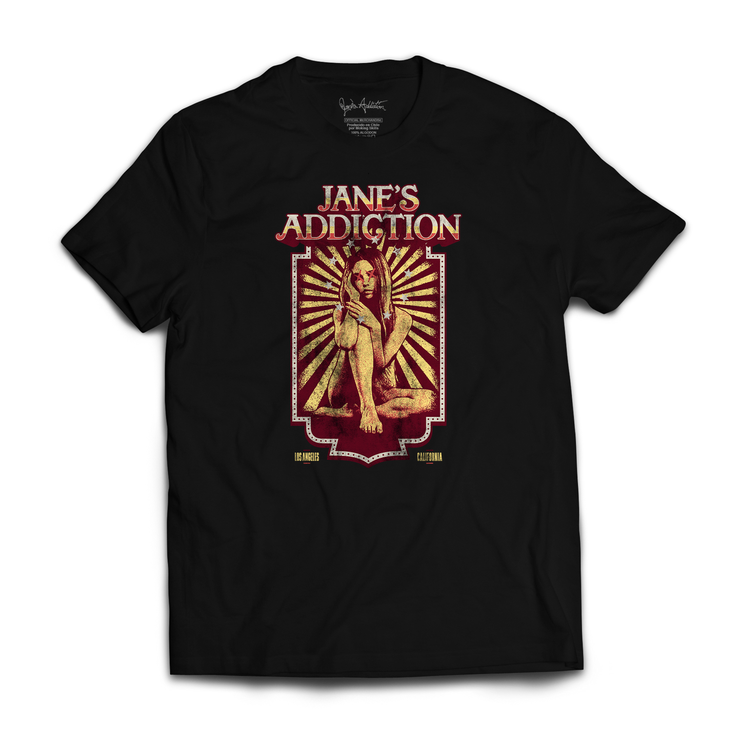 Polera Oficial Jane's Addiction - Strastruck - Negro