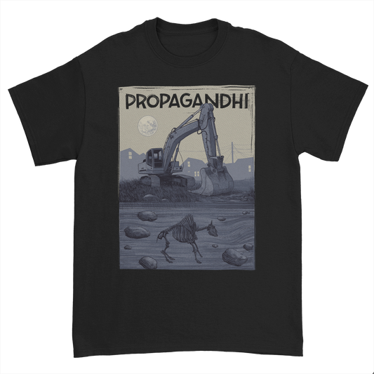 Polera Oficial Propagandhi - Bulldoze - Negro
