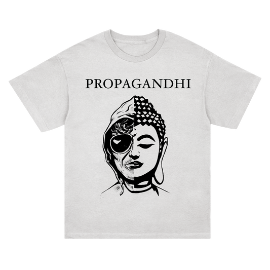 Polera Oficial Propagandhi - Ted Buddha - Blanco