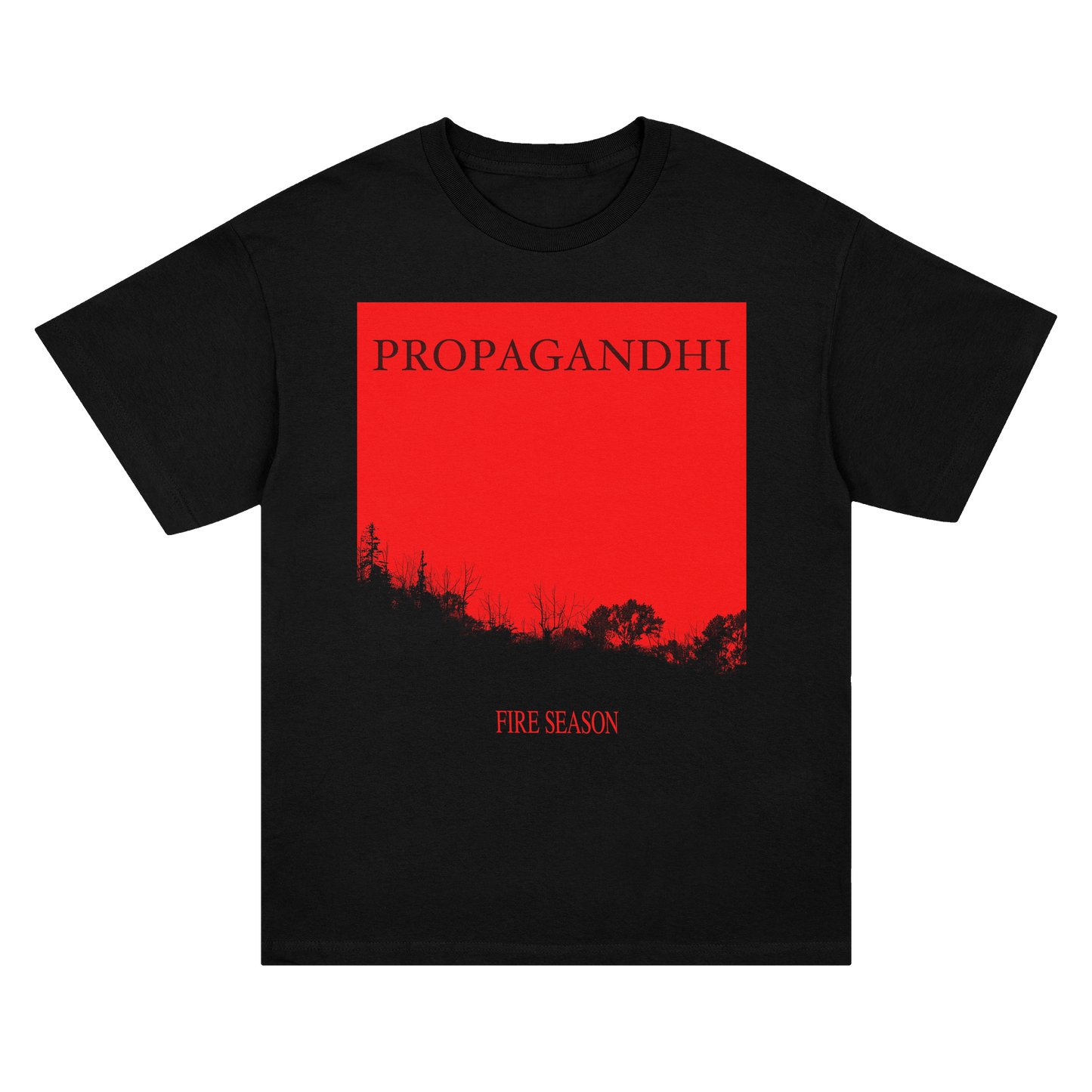 Polera Oficial Propagandhi - Fire Season - Negro