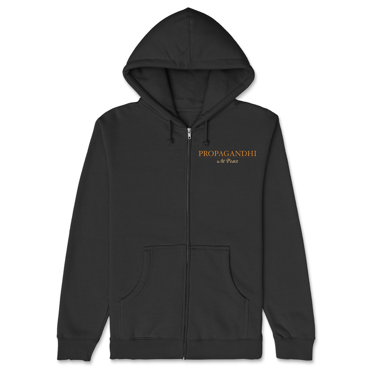 Poleron Zip Up Oficial Propagandhi - At Peace - Negro