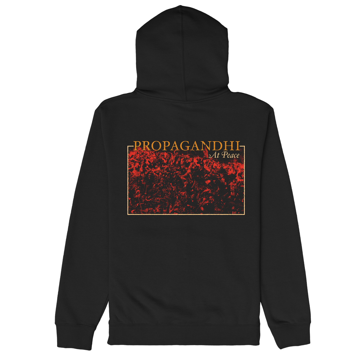 Poleron Zip Up Oficial Propagandhi - At Peace - Negro