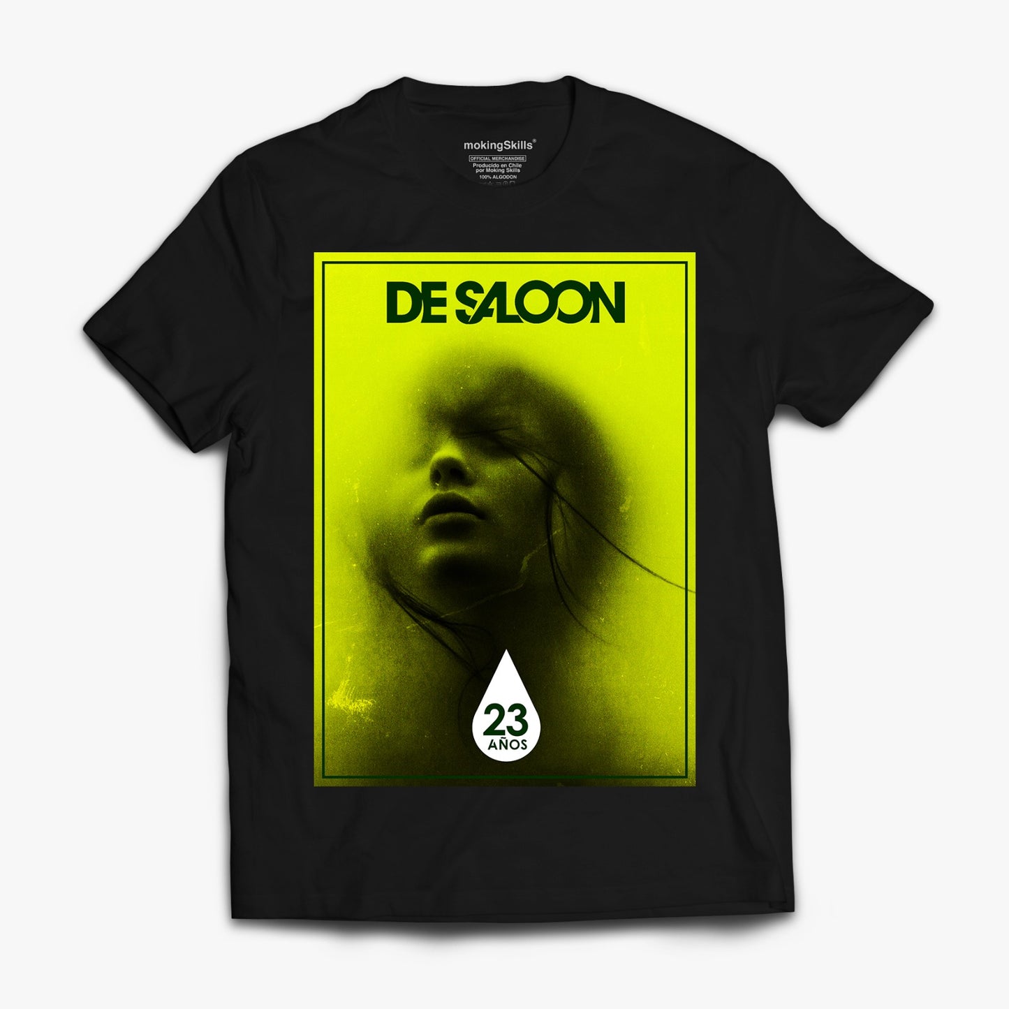 Polera Oficial De Saloon - 23 Años - Negra