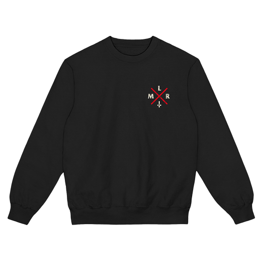 Poleron Crewneck Oficial La Mala Religión - Logo Negro