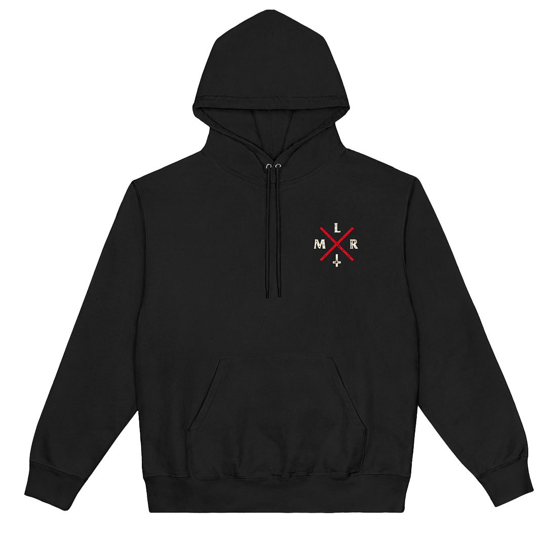 Poleron Hoodie Oficial La Mala Religión - Logo Negro