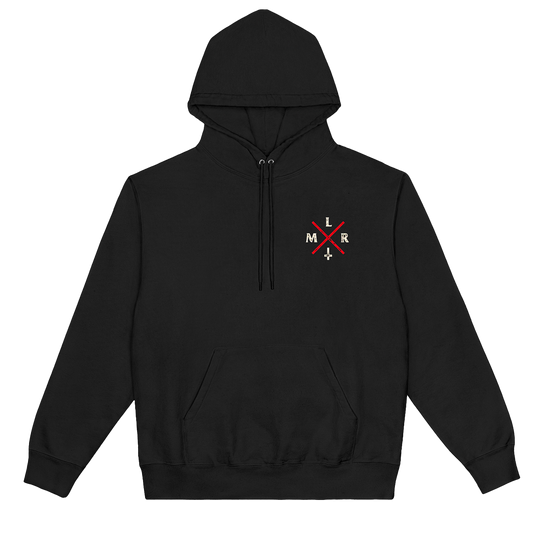 Poleron Hoodie Oficial La Mala Religión - Logo Negro