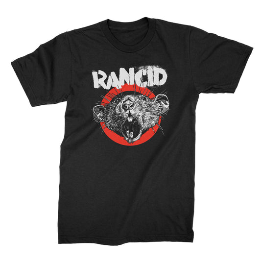 Polera Oficial Rancid - Rat - Negro