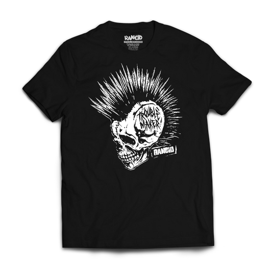 Polera Oficial Rancid - Troublemaker Skull - Negro