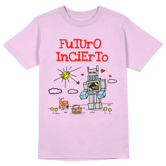 Polera Oficial Futuro Incierto - Robot Comic - Rosado