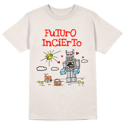 Polera Oficial Futuro Incierto - Robot Comic - Beige
