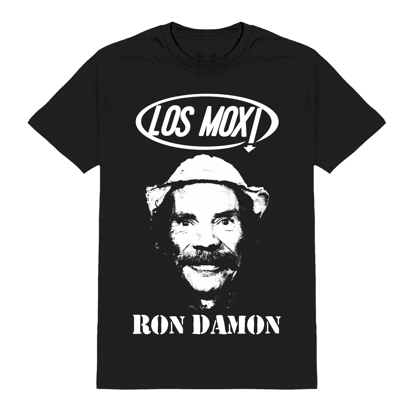 Polera Oficial Los Mox - Ron Damon - Negro