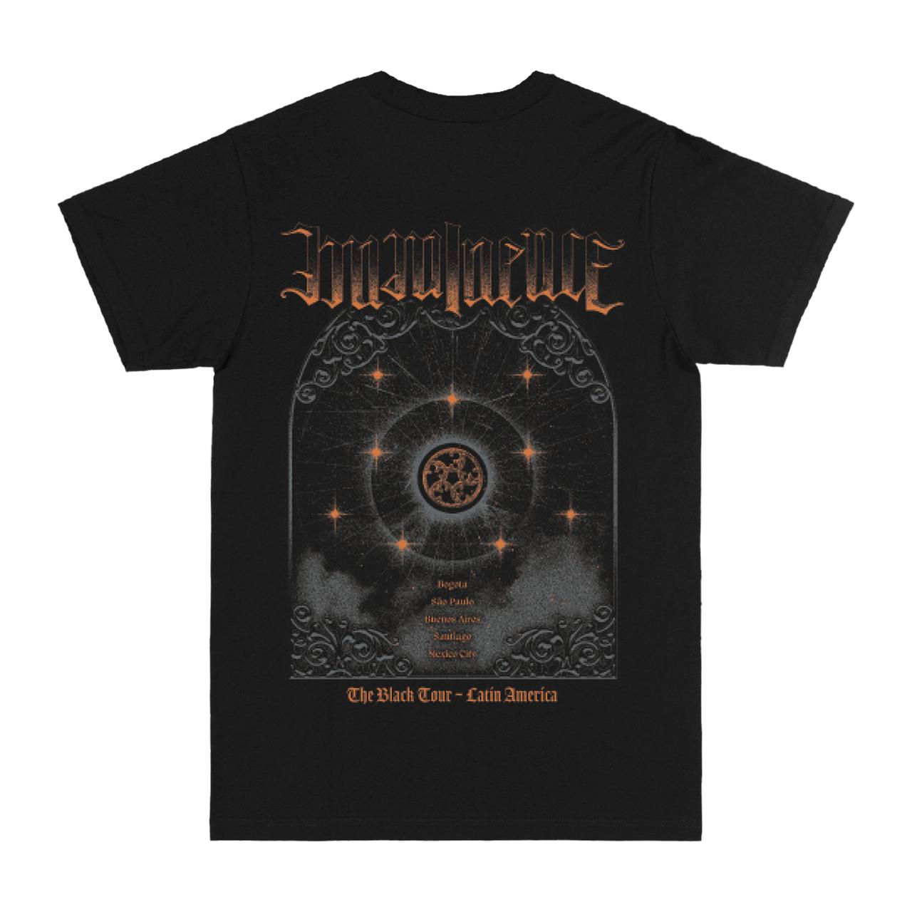 Polera Oficial Imminence - The Black Tour Latam - Negro