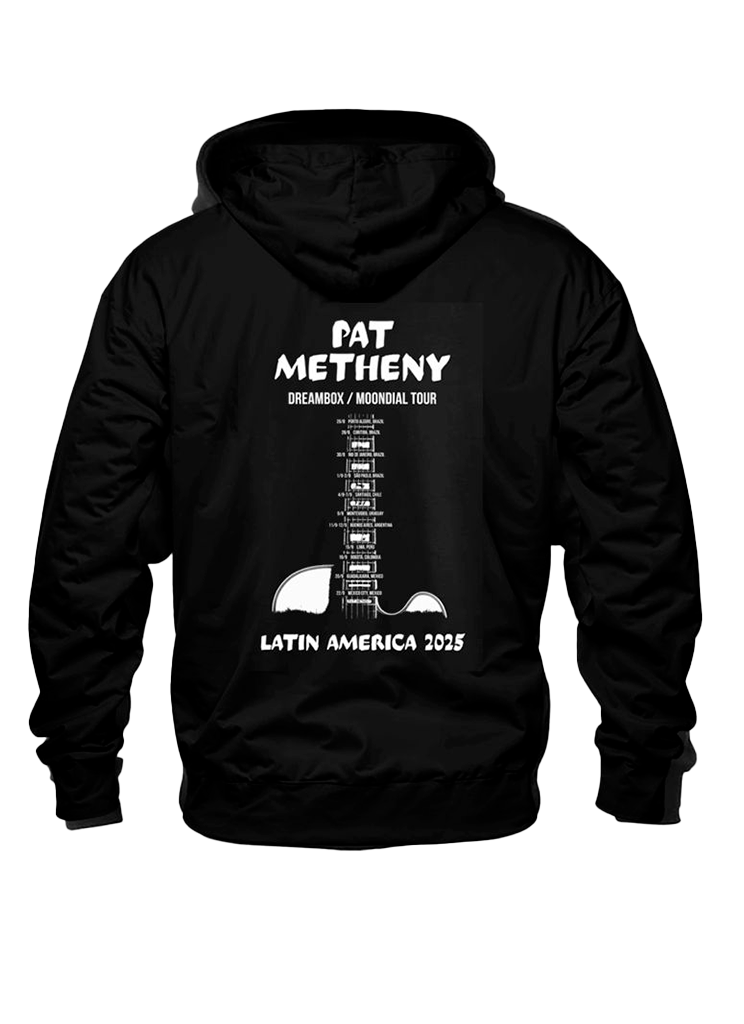 Poleran Hoodie Oficial Pat Metheny - Dreambox/Moondial Tour - Negro