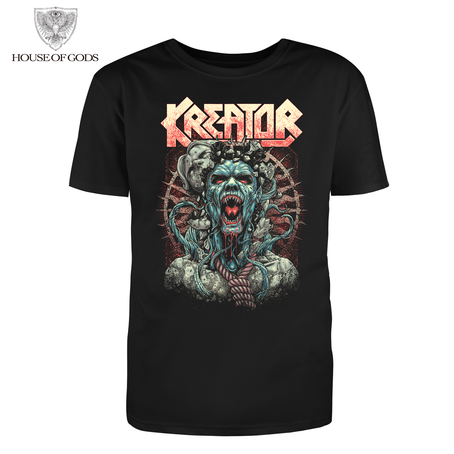 Polera Oficial Kreator - Never Die (Satan is Real) - Negro