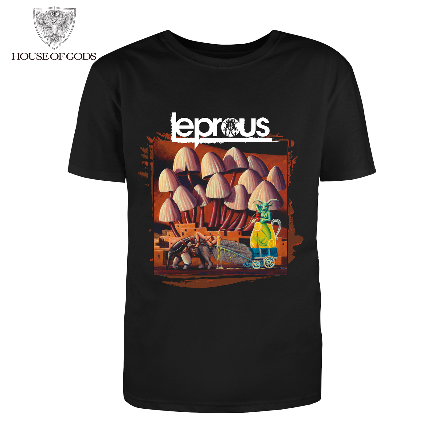 Polera Oficial Leprous - Bilateral - Negro