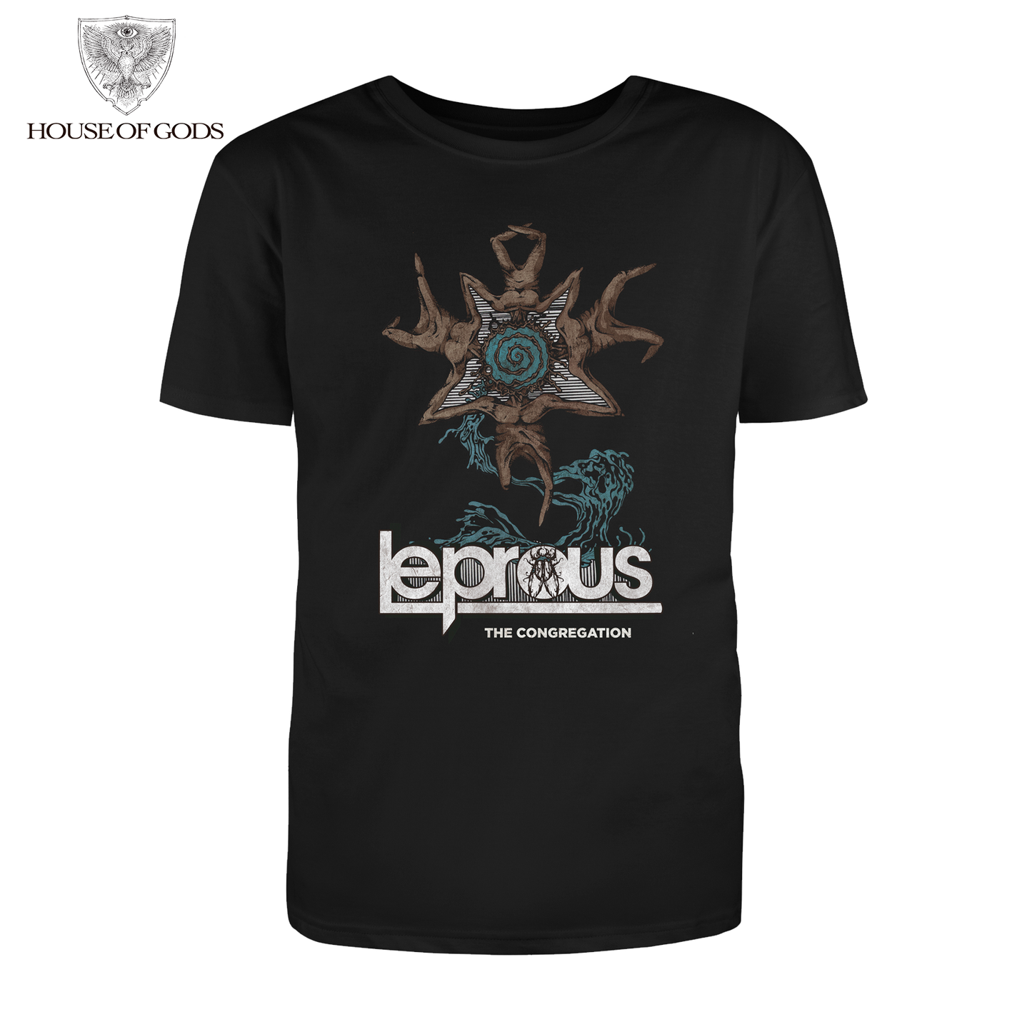 Polera Oficial Leprous - The Congregation - Negro
