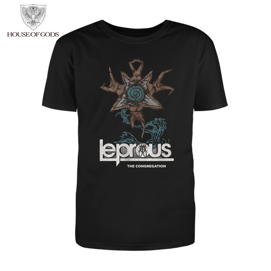Polera Oficial Leprous - The Congregation - Negro