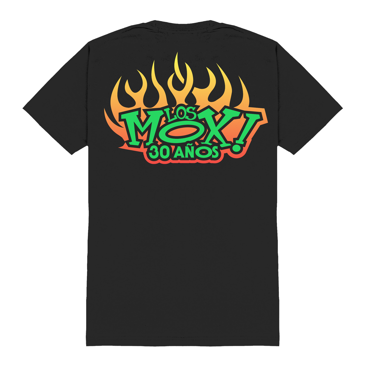 Polera Oficial Los Mox - Logo 30 años - Negro