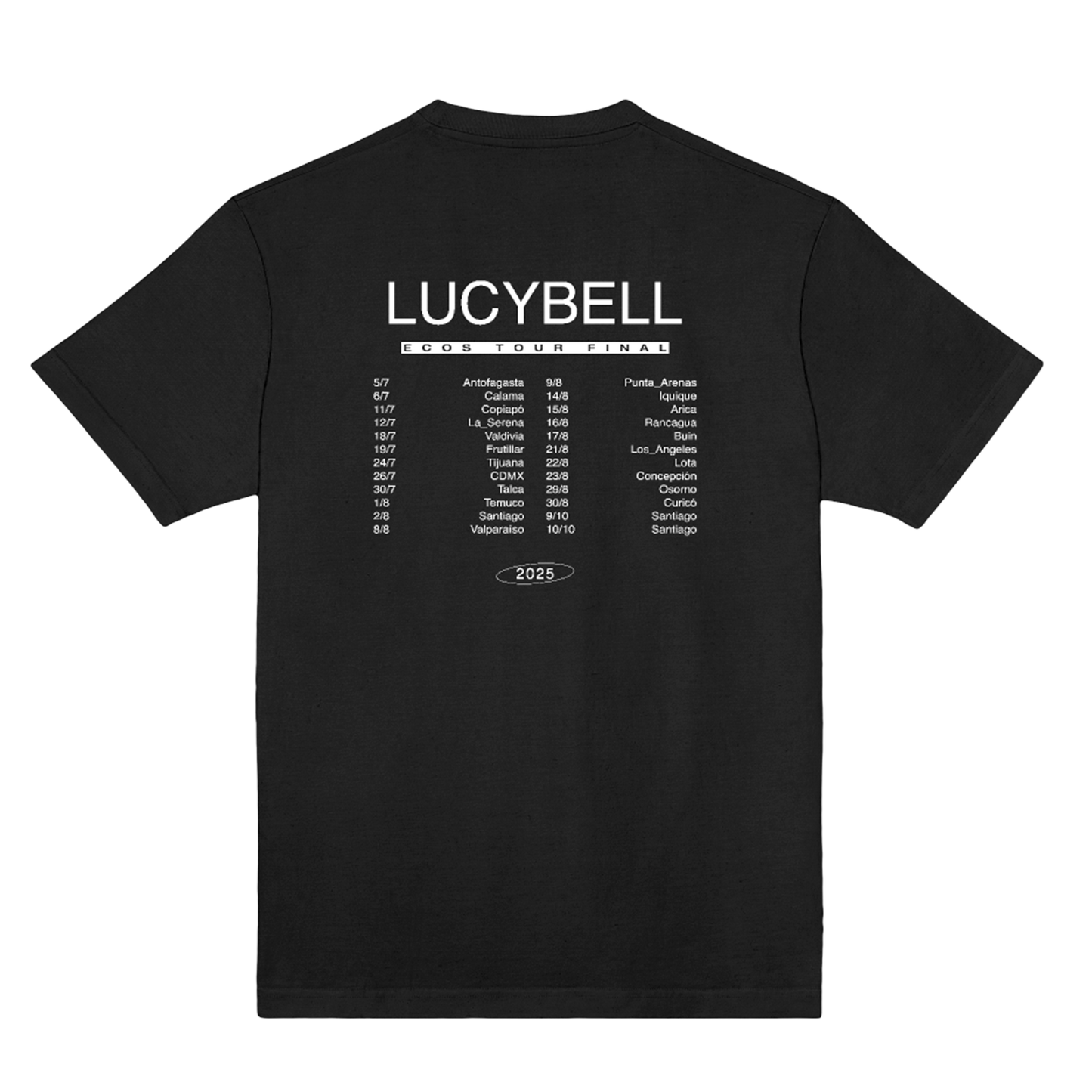 Polera Oficial Lucybell - Angel - Negro