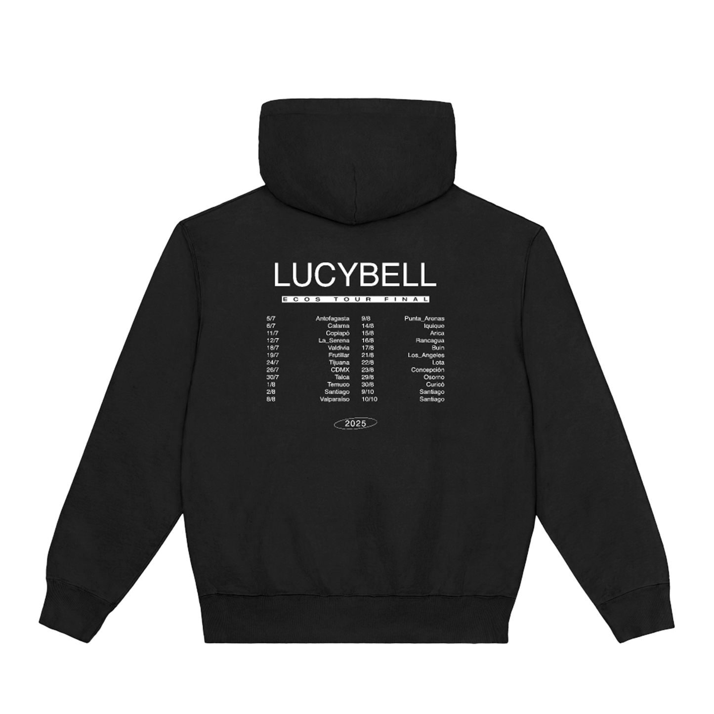 Poleron Hoodie Lucybell - Angel - Negro