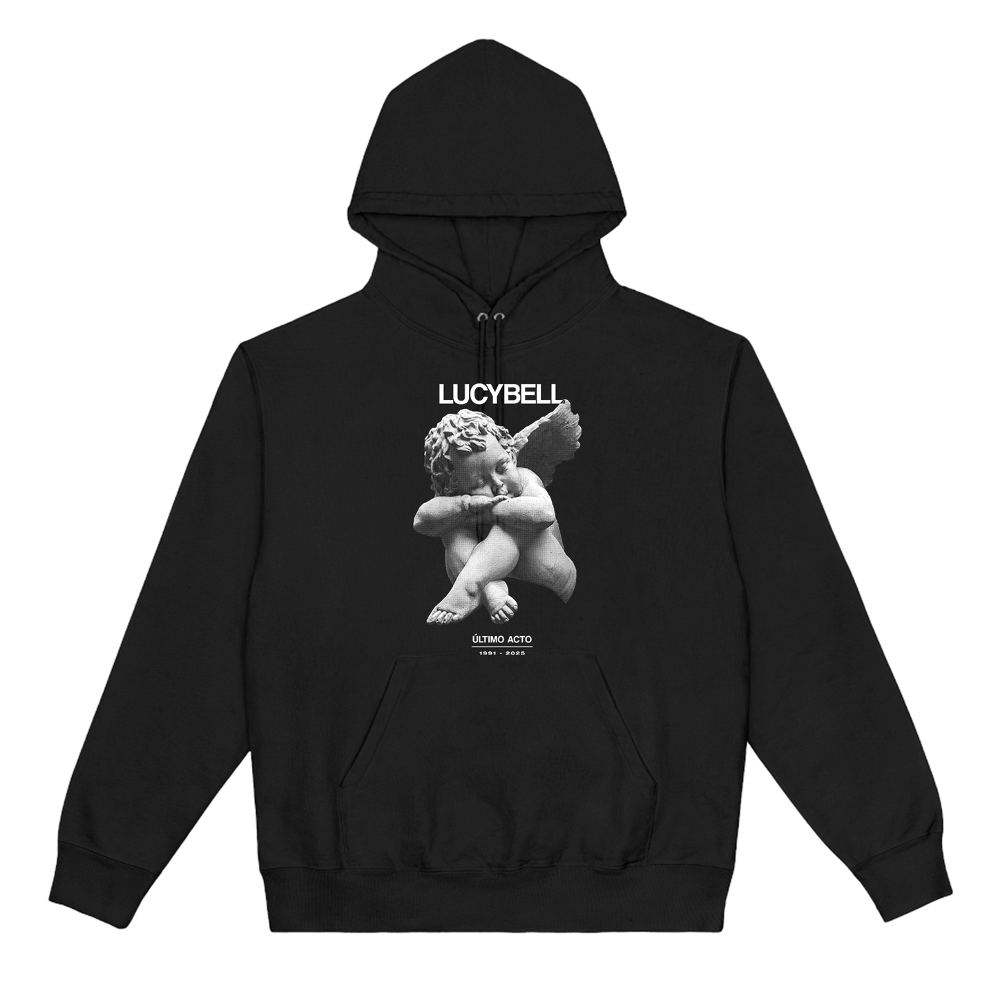 Poleron Hoodie Lucybell - Angel - Negro