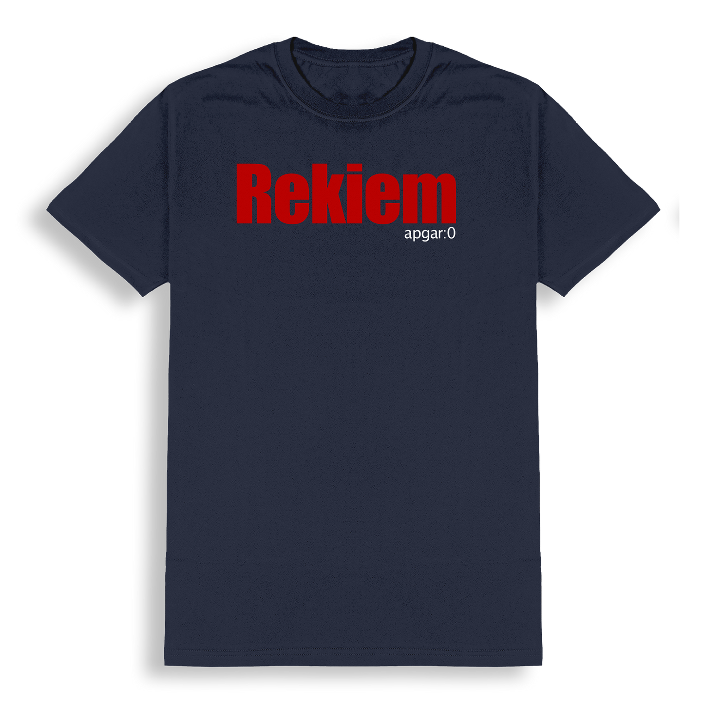 Polera Oficial Rekiem - Apgar:0 - Azul Marino