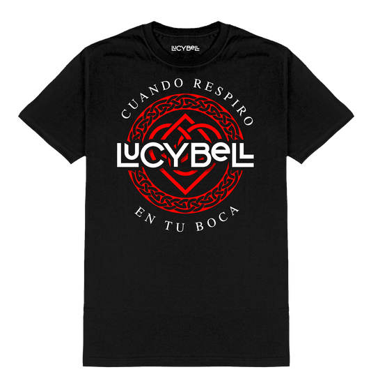 Polera Oficial Lucybell - Cuando Respiro en tu Boca - Negro