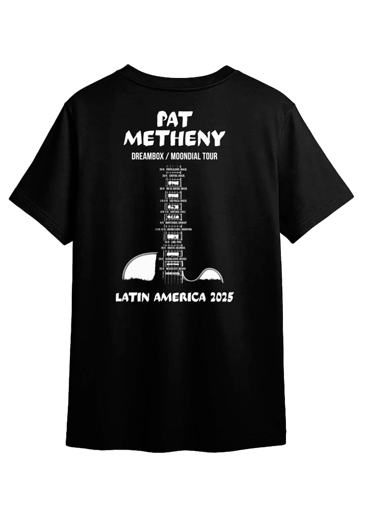 Polera Oficial Pat Metheny - Dreambox/Moondial Tour - Negro