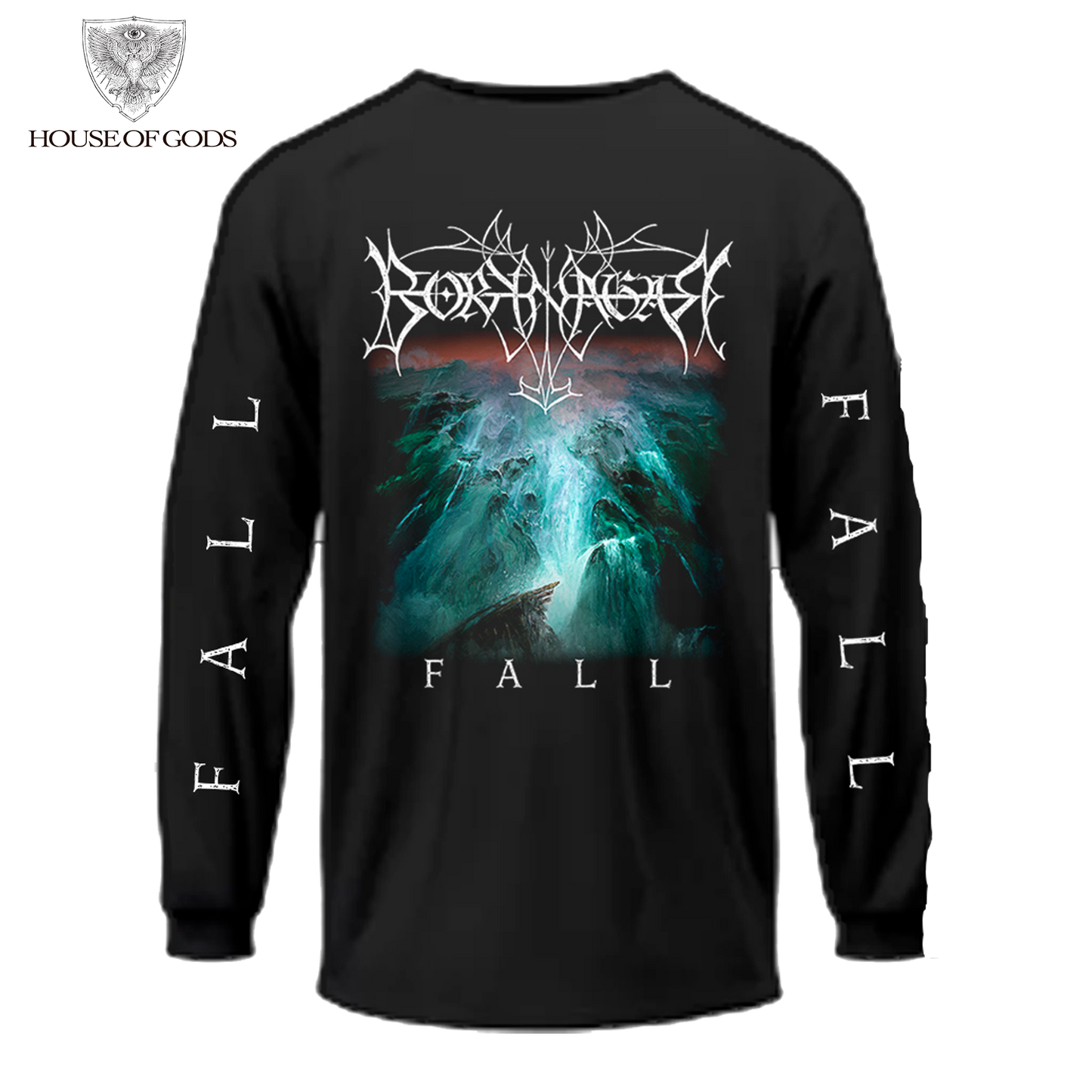 Polera Manga Larga Oficial Borknagar - Fall - Negro