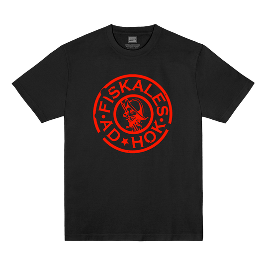 Polera Oficial Fiskales Ad-Hok - Logo Rojo - Negro