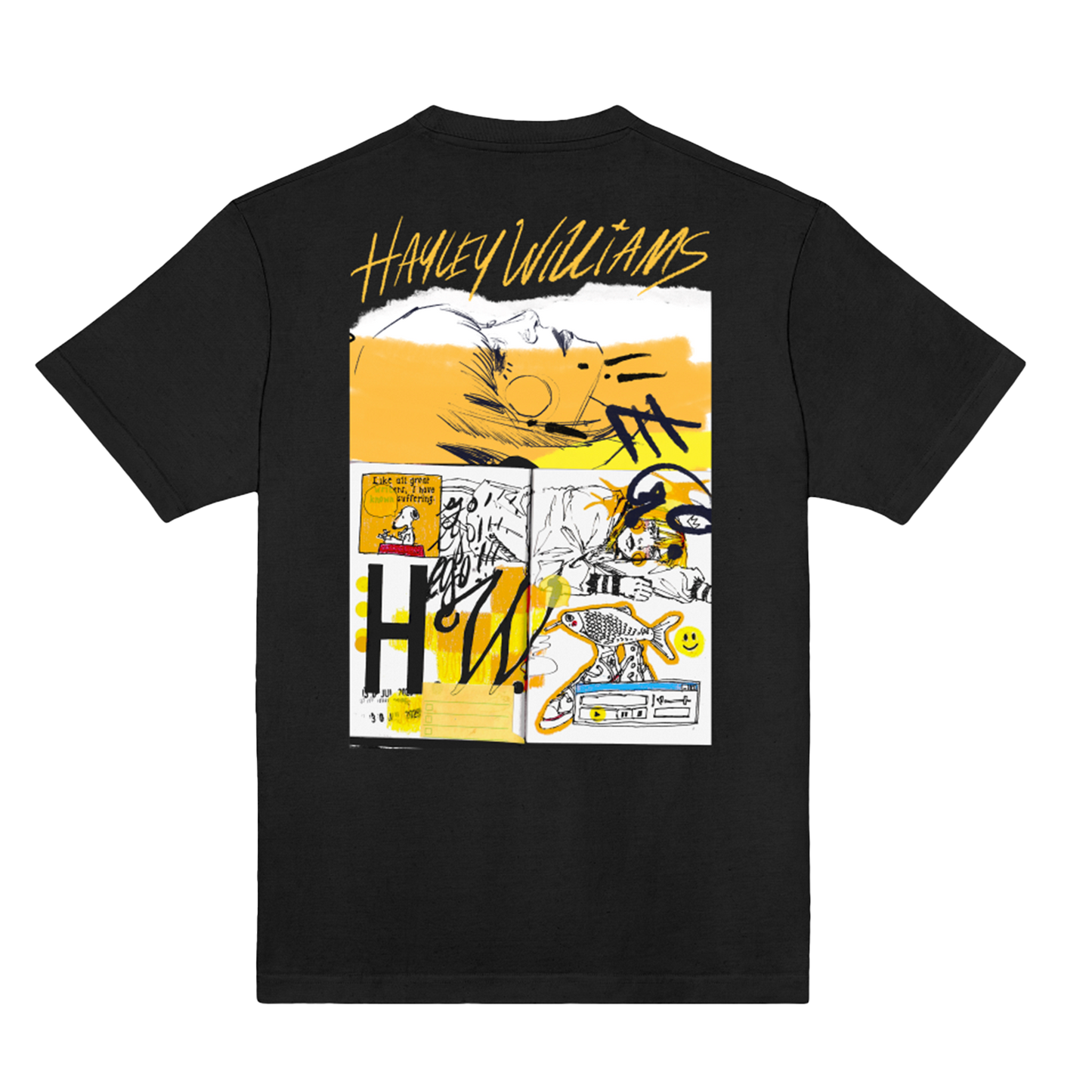 Polera Oficial Hayley Williams - Ego/Mirtazapine - Negro