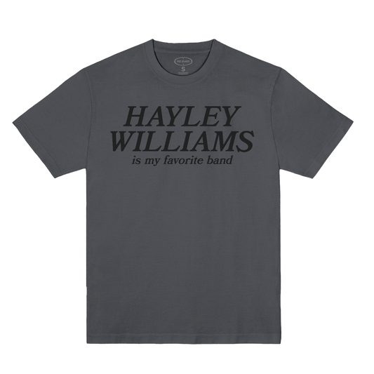 Polera Oficial Hayley Williams - Is My Favorite Band - Gris