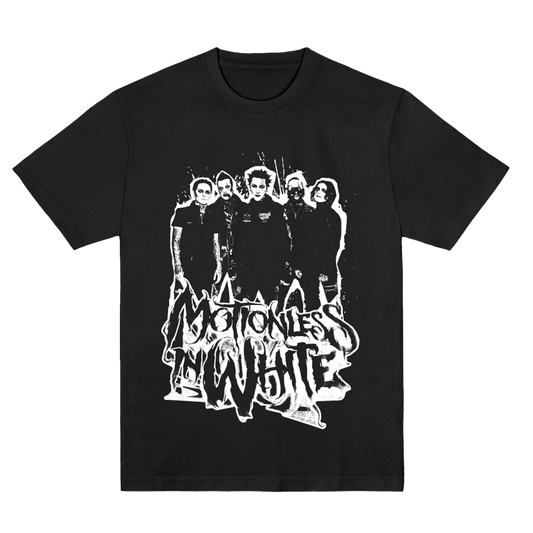 Polera Oficial Motionless in White - Paint Splatter - Negro
