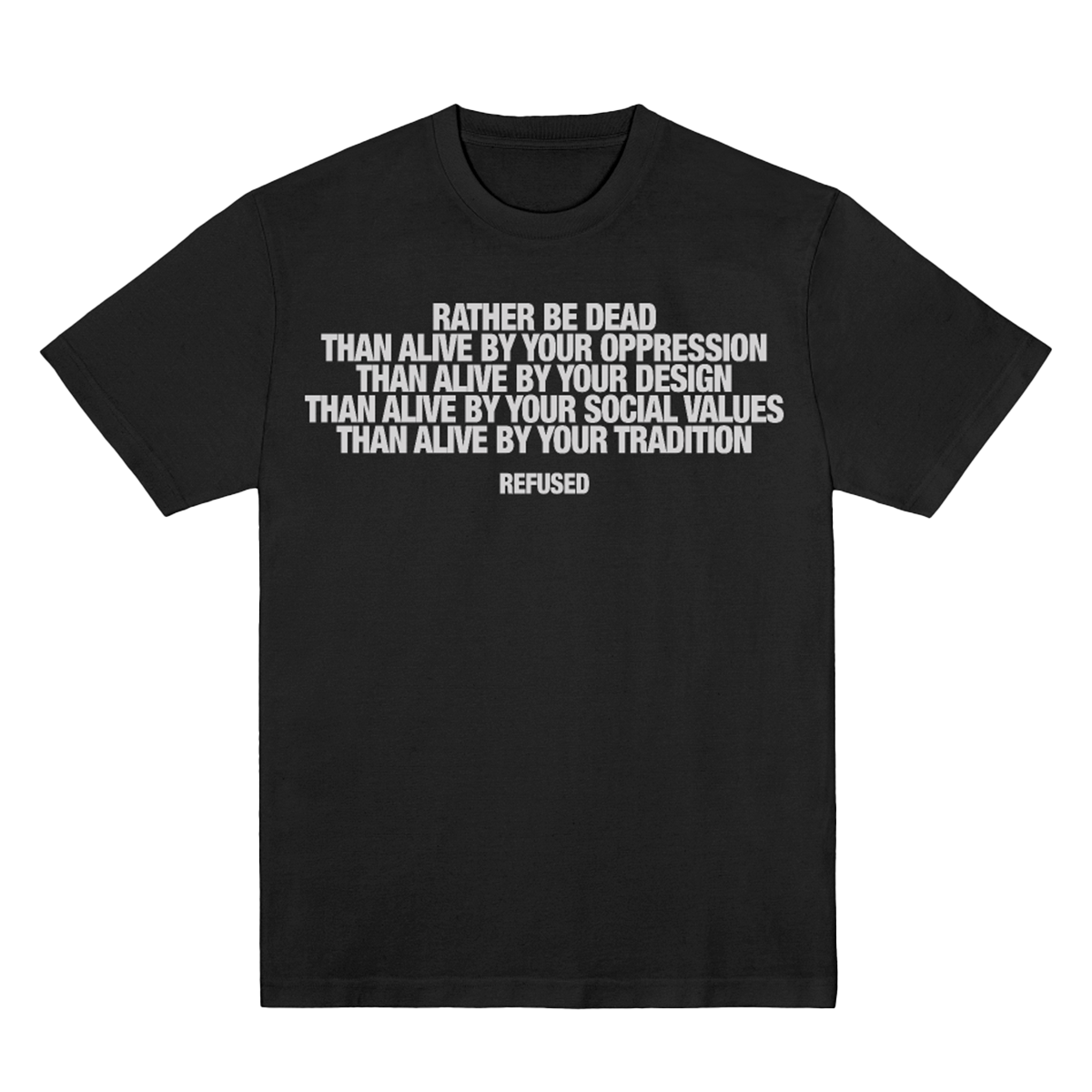 Polera Oficial Refused - RBD - Negro