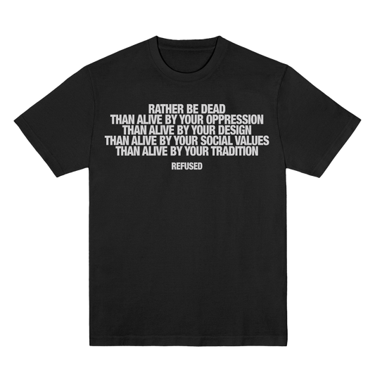 Polera Oficial Refused - RBD - Negro