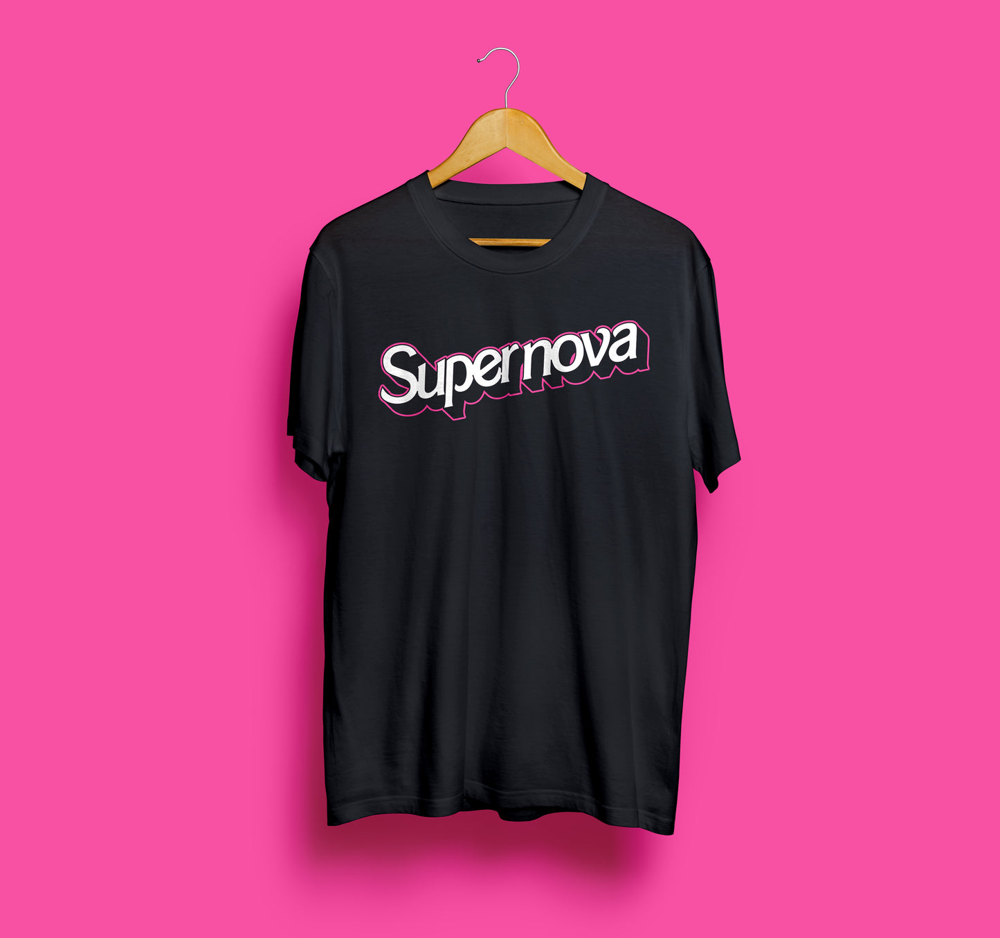 Polera Oficial - Supernova - Logo - Negra