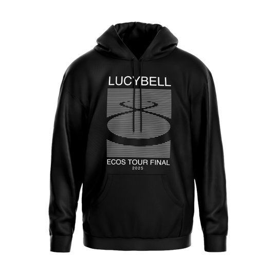 Poleron Hoodie Lucybell - Eco Tour Final - Negro