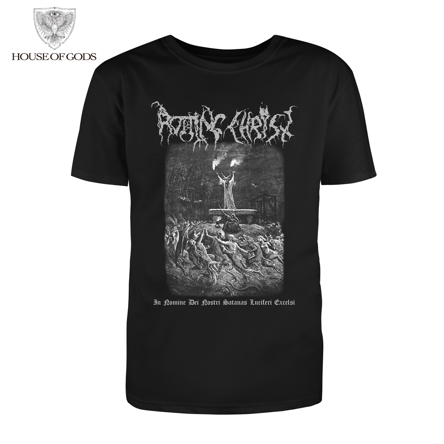 Polera Oficial Rotting Christ - In Nomine - Negro