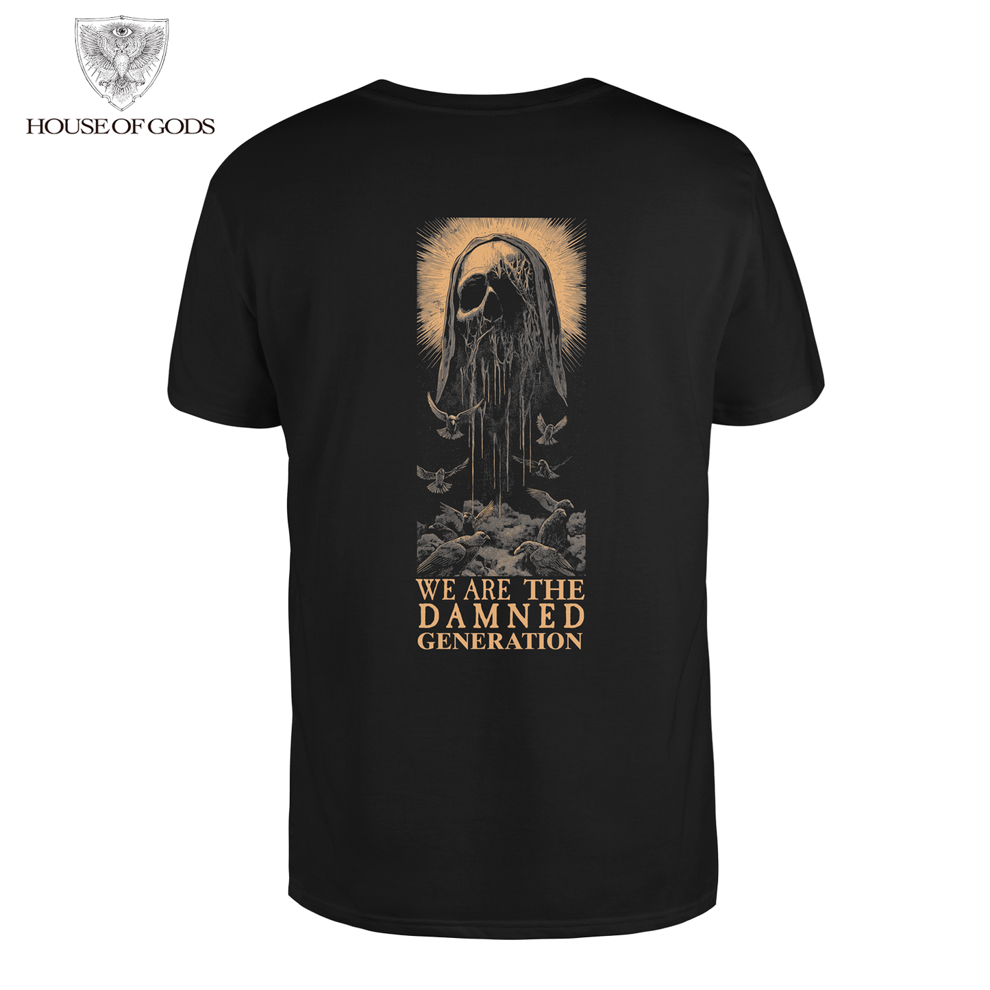Polera Oficial Rotting Christ - The Damned - Negro