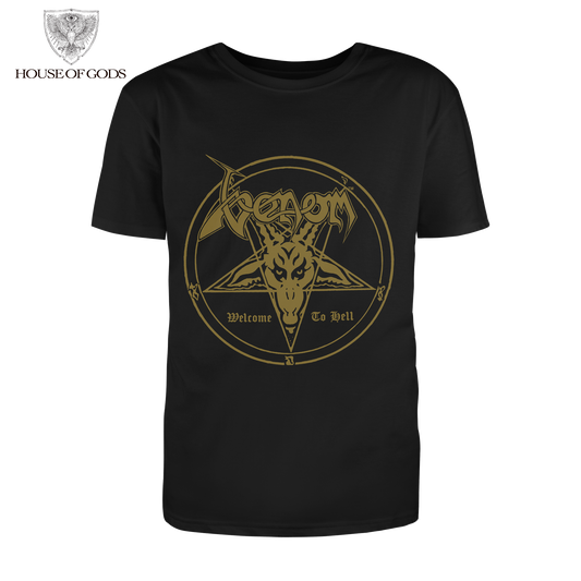 Polera Oficial Venom - Welcome to Hell - Negro