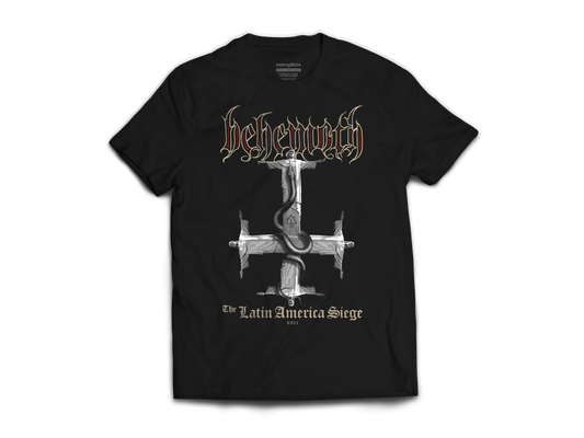 Polera Oficial - Behemoth - Gira 2022 - Jesus Contra - Negra